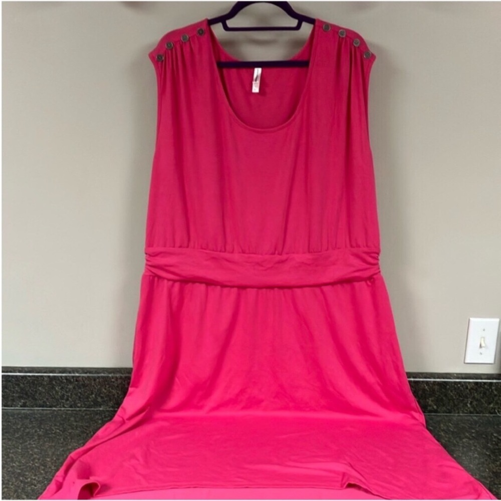 3/$15❤️ xhilaration Barbie pink dress below knee 2x